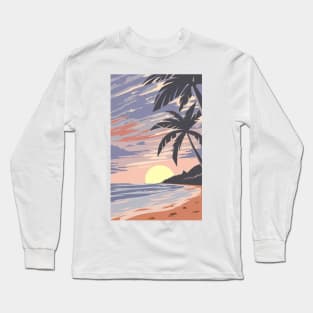 Sunset at the beach Long Sleeve T-Shirt